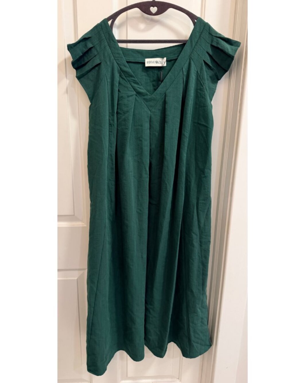 NWT Hanna Nikole Emerald Green Midi Dress 18W